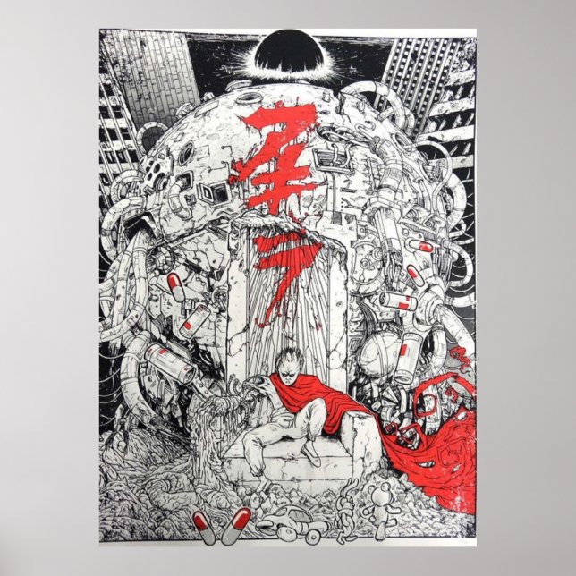 Kaneda Shotaro Akira anime manga Poster (Front)