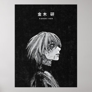 Kaneki Ken Tokyo Ghoul Dark Anime Art Poster