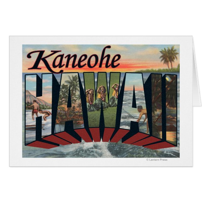 Kaneohe, Hawaii - Large Letter Scenes (Front Horizontal)
