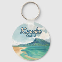Kaneohe Sandbar Oahu Hawaii Retro