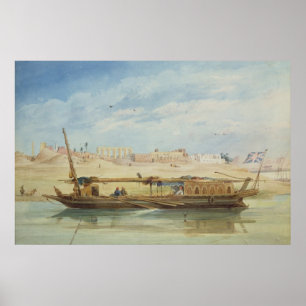 Kanga on the Nile at Luxor Poster