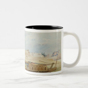 Kanga on the Nile at Luxor Two-Tone Coffee Mug