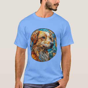 Kangal dog Colourful Stained Glass Mosaic T-Shirt