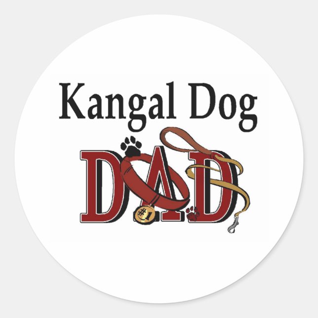 Kangal Dog Dad Sticker (Front)