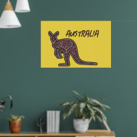 Kangaroo Aboriginal Mosaic 