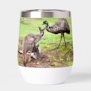 Kangaroo And Emu,