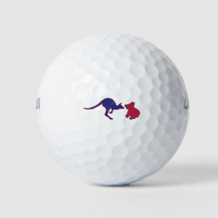 Kangaroo-and-Koala Golf Balls