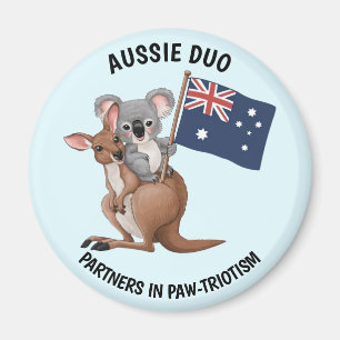 Kangaroo and Koala Magnet