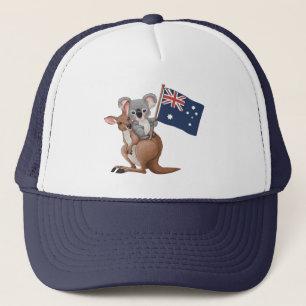 Kangaroo and Koala Trucker Hat