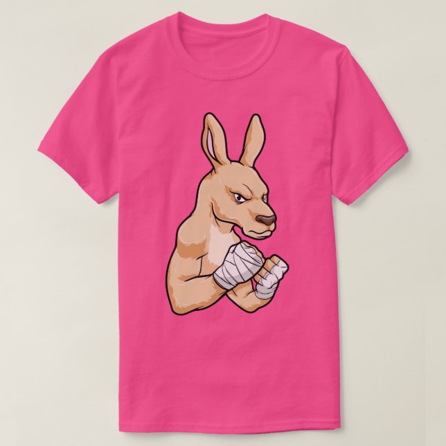 Kangaroo as Boxer at Boxing T-Shirt (Design Front)
