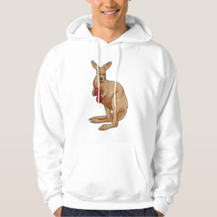 Kangaroo as Boxer with Boxing gloves Hoodie