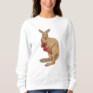 Kangaroo as Boxer with Boxing gloves Sweatshirt