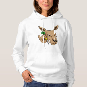 Kangaroo as Dart player with Dart Hoodie