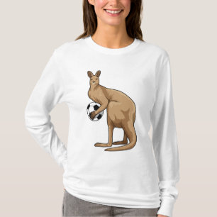 Kangaroo at Soccer Sports T-Shirt