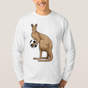 Kangaroo at Soccer Sports T-Shirt