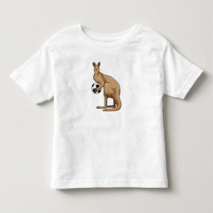 Kangaroo at Soccer Sports Toddler T-Shirt