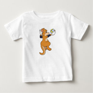 Kangaroo at Volleyball Sports Baby T-Shirt
