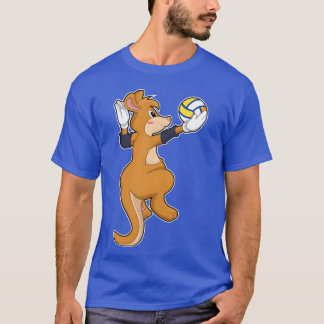 Kangaroo At Volleyball Sports funny T-Shirt