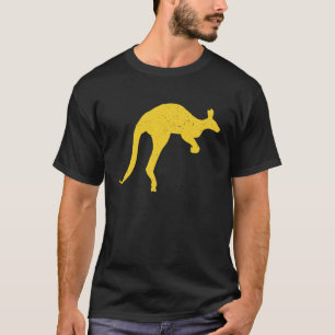 Kangaroo Aussie Australia Roo Yellow Kangaroo T-Shirt