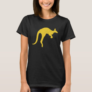Kangaroo Aussie Australia Roo Yellow Kangaroo T-Shirt