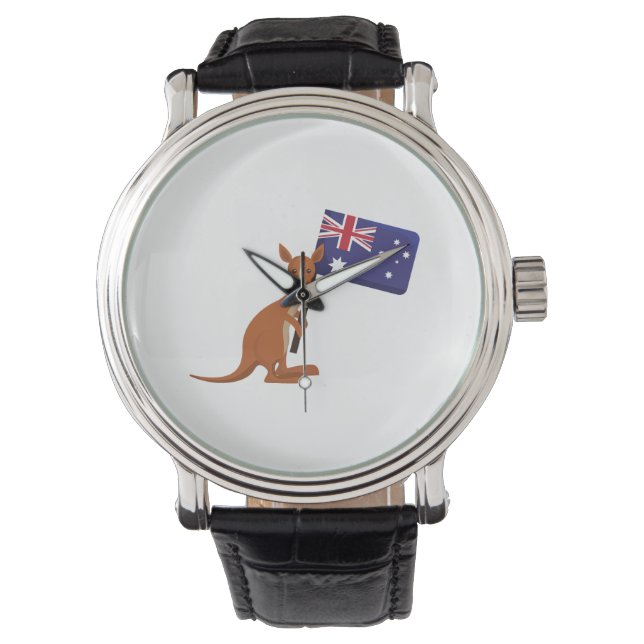 kangaroo australia flag watch (Front)