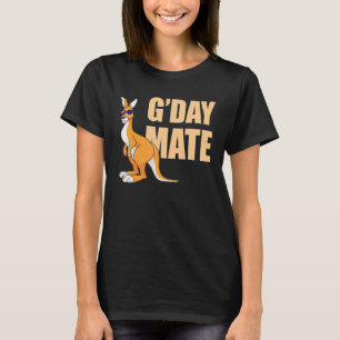 Kangaroo   Australia G'Day Mate Australian Symbol T-Shirt
