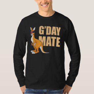 Kangaroo Australia G'Day Mate Australian Symbol T-Shirt