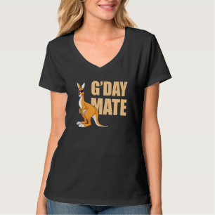 Kangaroo Australia G'Day Mate Australian Symbol T-Shirt