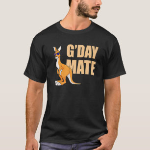 Kangaroo  Australia G'Day Mate Australian Symbol T-Shirt