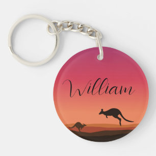 Kangaroo Australia Keychain