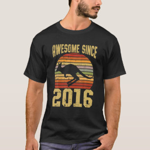 Kangaroo Awesome Since 2016 6Th Birthday 6 Years O T-Shirt