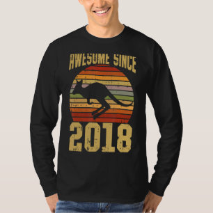 Kangaroo Awesome Since 2017 5th Birthday 5 Years O T-Shirt