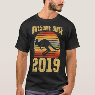 Kangaroo Awesome Since 2019 3rd Birthday 3 Years O T-Shirt