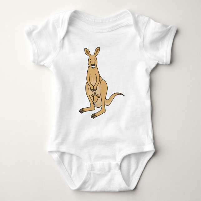 Kangaroo Baby Bodysuit (Front)