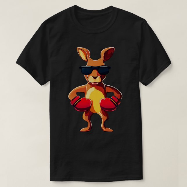 Kangaroo Boxing T-Shirt (Design Front)