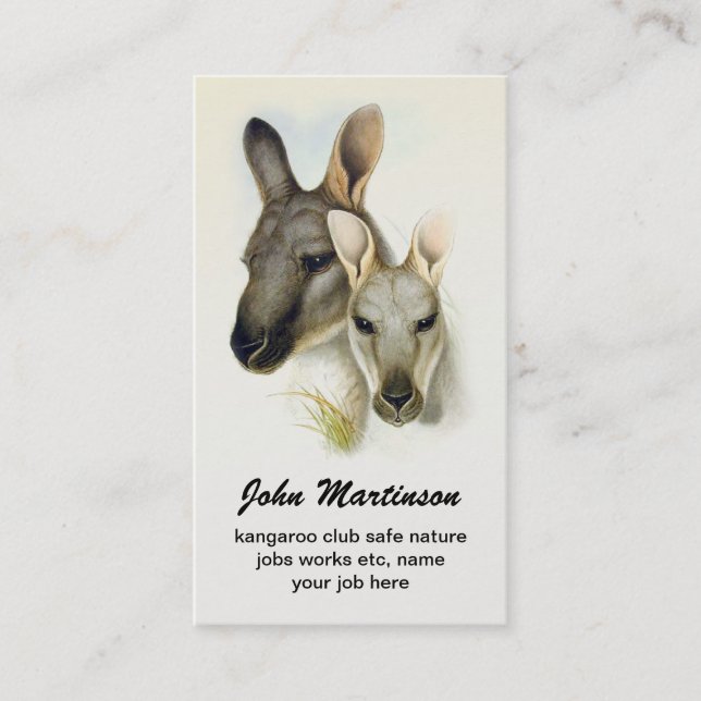kangaroo business card (Front)