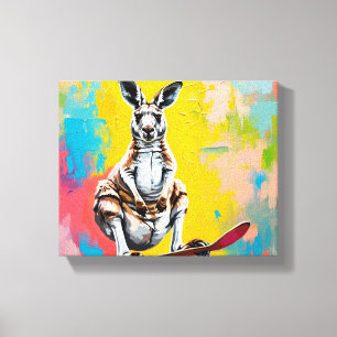 Kangaroo Canvas Art