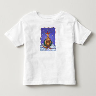 Kangaroo Christmas Starry Night Toddler T-Shirt