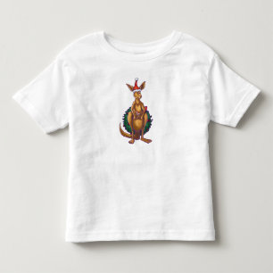 Kangaroo Christmas Starry Night Toddler T-Shirt
