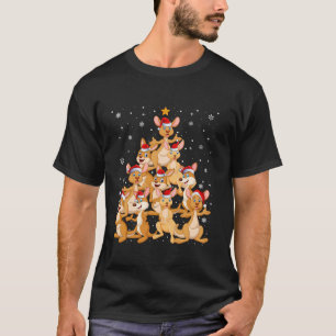 Kangaroo Christmas Tree Xmas Holiday Australian Me T-Shirt