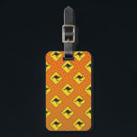 Kangaroo Crossing Luggage Tag<br><div class="desc">Warning signs for kangaroos are common in Australia.  Early explorers described them as creatures that had heads like deer but without antlers,  stood upright like men,  and hopped like frogs.</div>