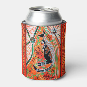 Kangaroo Dreaming Aboriginal Beer/Can Holder Can Cooler