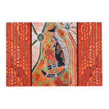 Kangaroo Dreaming Double Sided Placemat