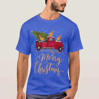 Kangaroo Driving Christmas Tree Truck Kangaroo Chr T-Shirt