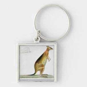 Kangaroo, engraved by Coutant Key Ring