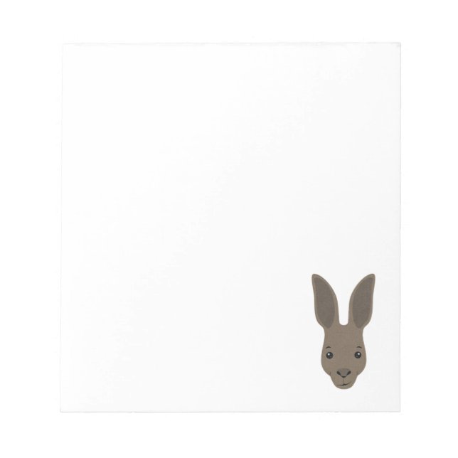 Kangaroo Face Notepad (Front)