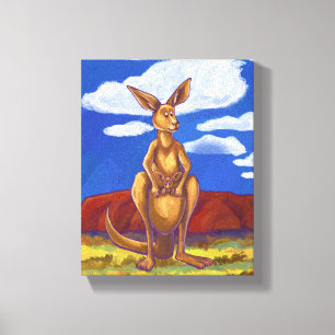 Kangaroo Gifts & Accessories Canvas Print