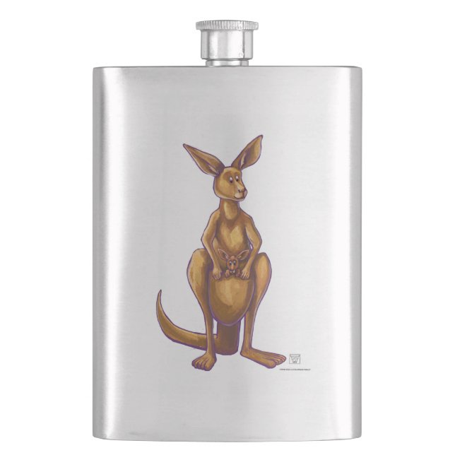 Kangaroo Gifts & Accessories Hip Flask (Front)