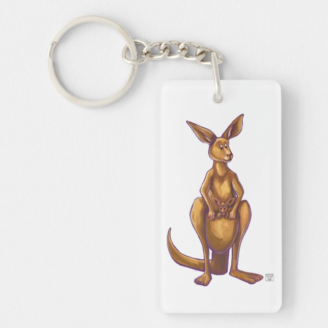 Kangaroo Gifts & Accessories Key Ring (Front)