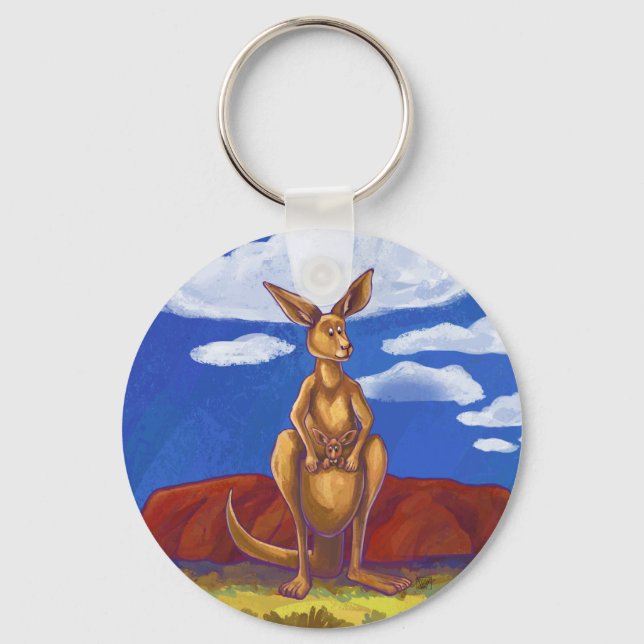 Kangaroo Gifts & Accessories Key Ring (Front)
